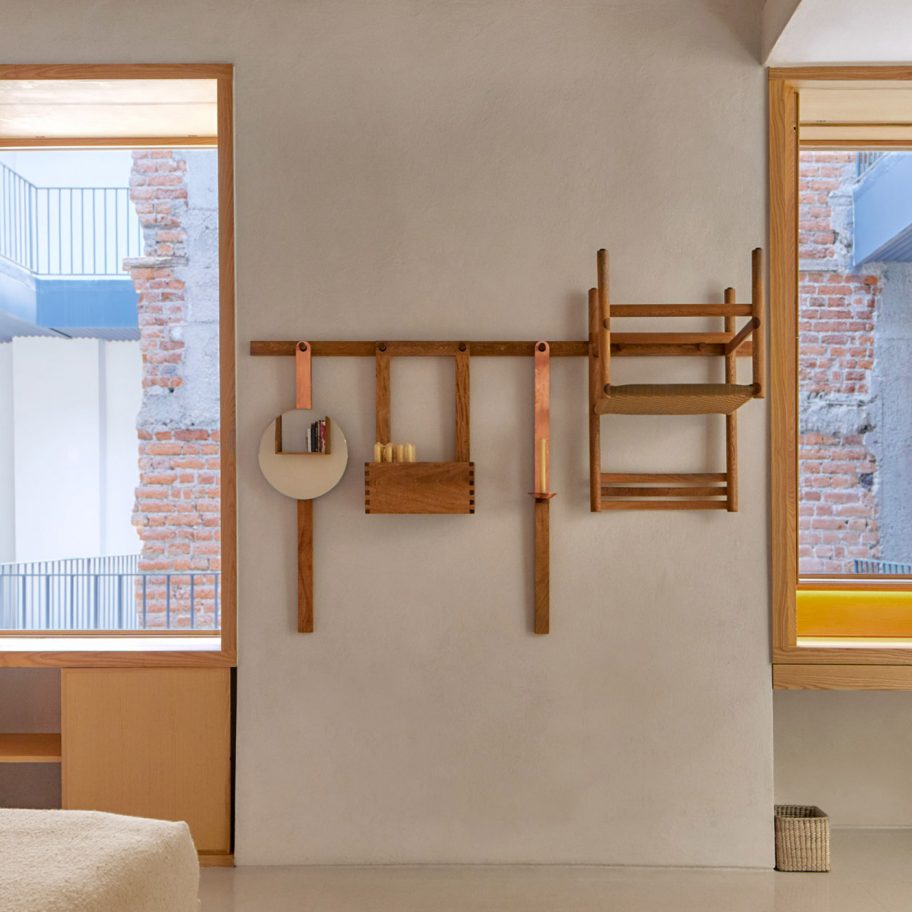 Bedrooms of Circulo Mexicano hotel in Mexico City by Ambrosi Etchegaray