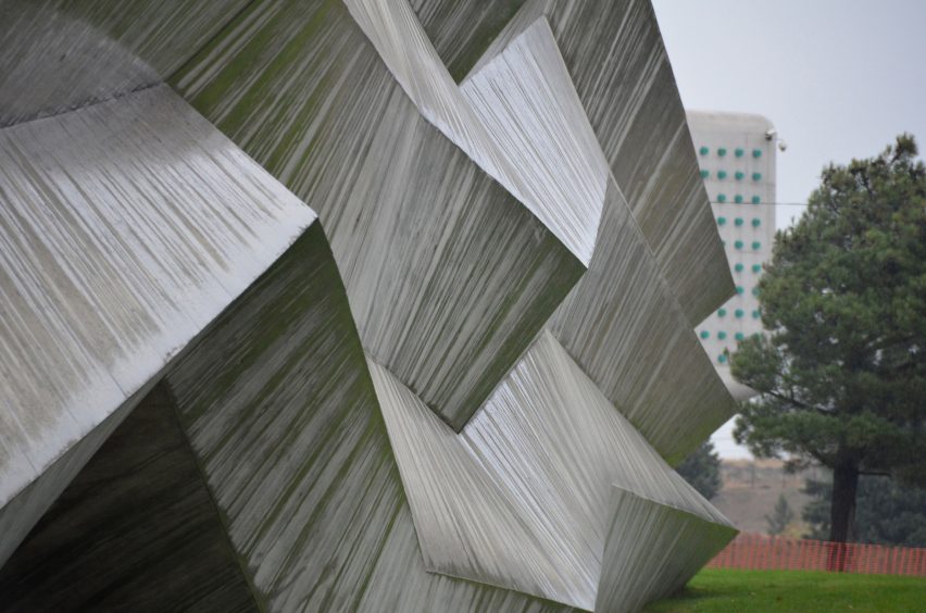 Concrete exterior of Coffee Production Plant by Giorgi Khmaladze Architects