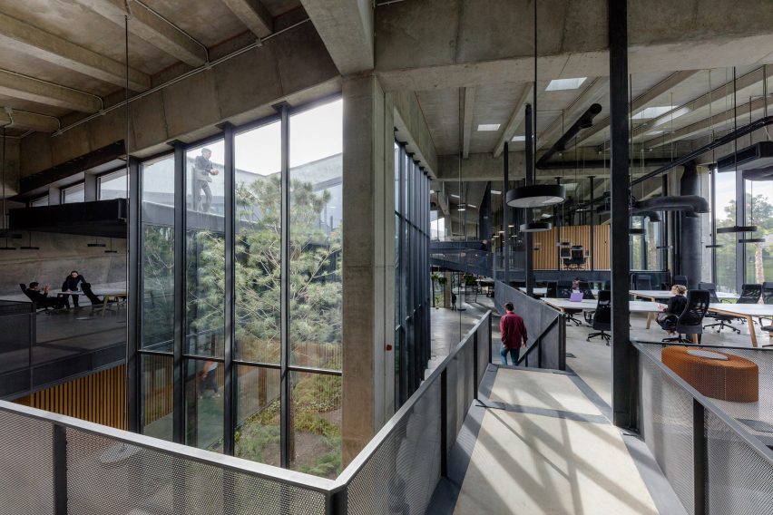 Lightwell of Coffee Production Plant by Giorgi Khmaladze Architects