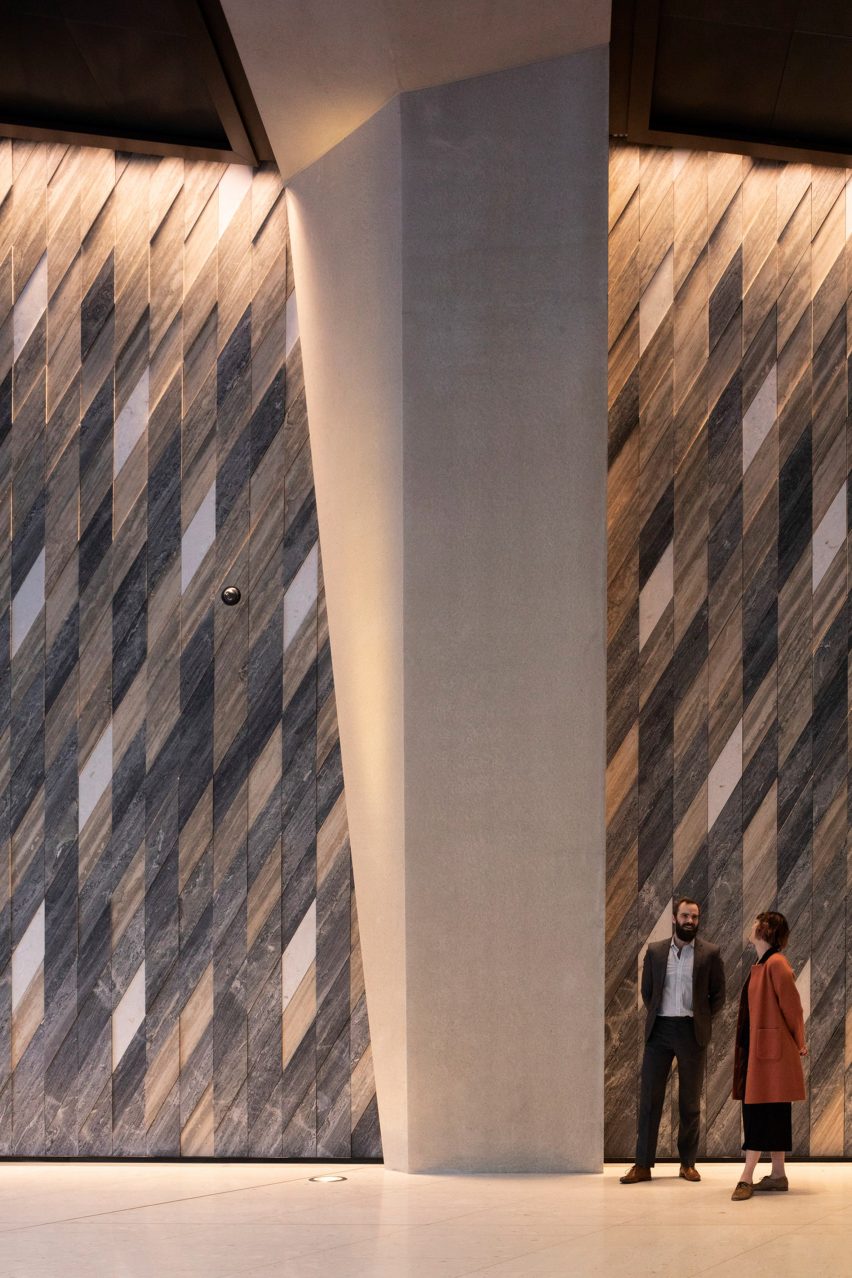 Inside of Collins Arch in Melbourne by Woods Baggot and SHoP Architects