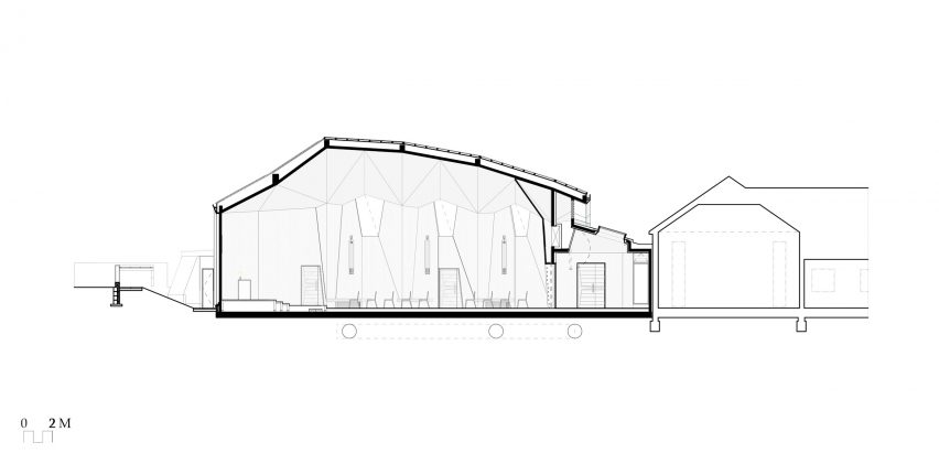 CLT church by Nicolas Pople Architects plans