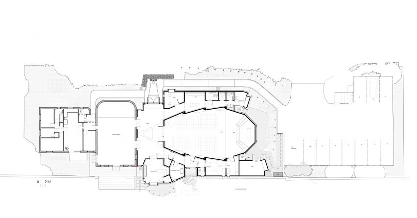 CLT church by Nicolas Pople Architects plans