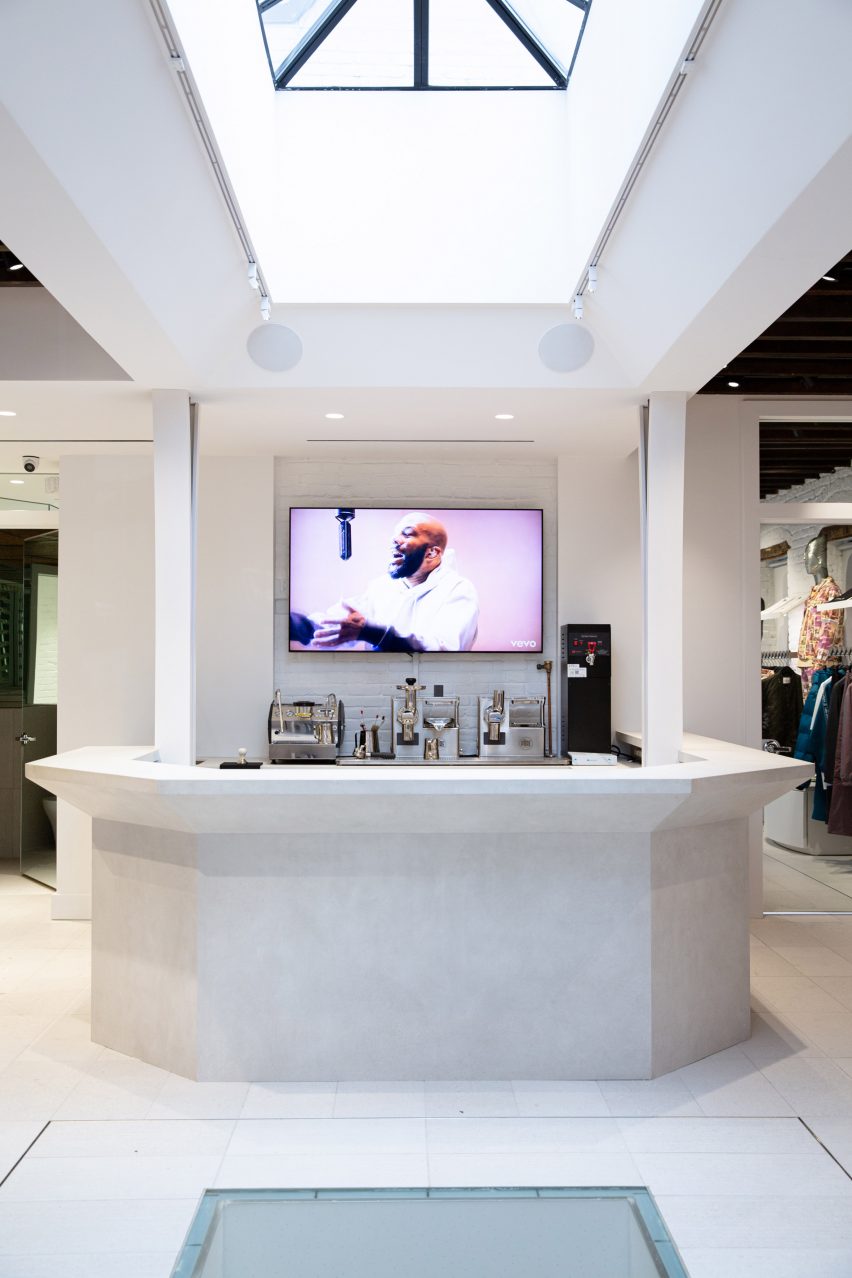 Interiors of Daily Paper store in New York