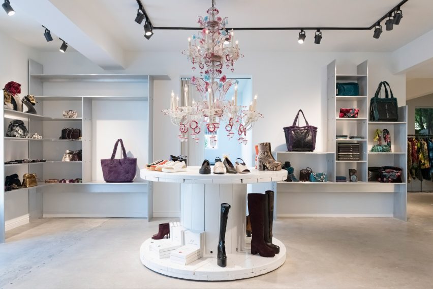 Interiors of Dries Van Noten's first US store in Los Angeles