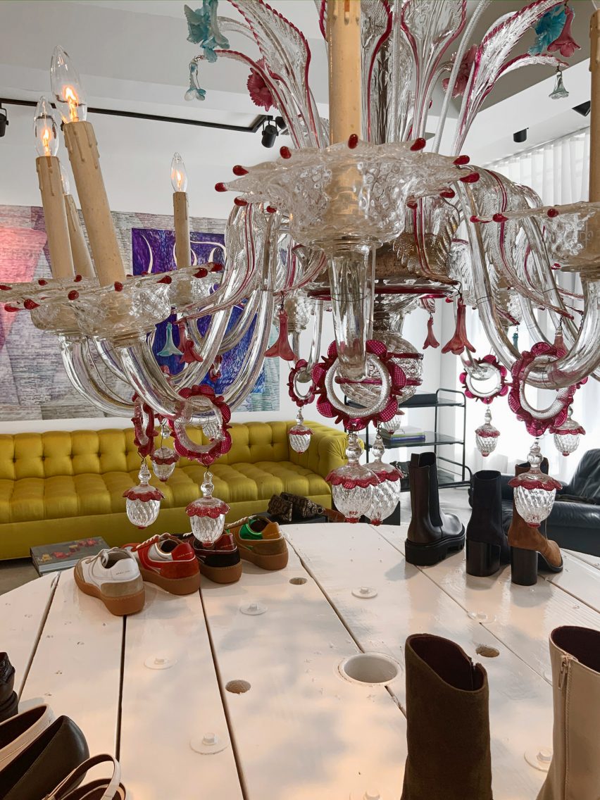 Interiors of Dries Van Noten's first US store in Los Angeles