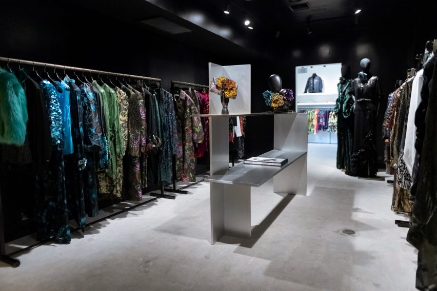 Interiors of Dries Van Noten's first US store in Los Angeles