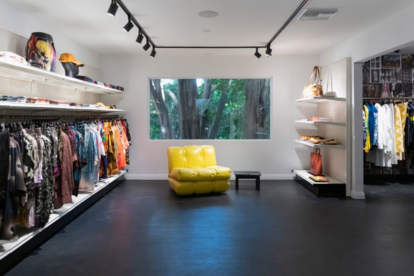 Interiors of Dries Van Noten's first US store in Los Angeles