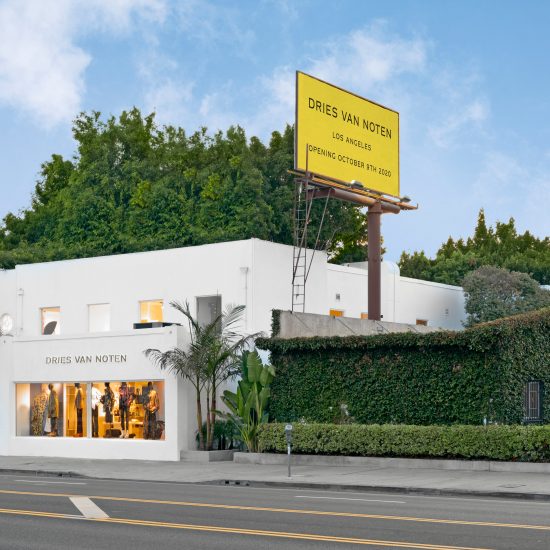 Exterior of Dries Van Noten's first US store in Los Angeles