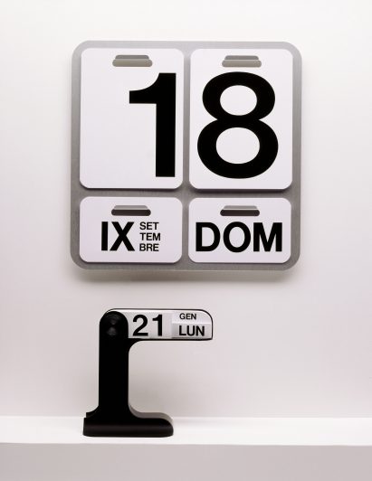 Perpetual wall calendar by Enzo Mari