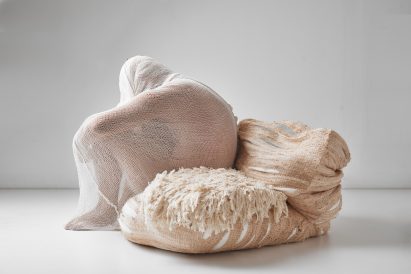 Erez Nevi Pana designs human "cocoons" from banana plants for Tropical Milan installation