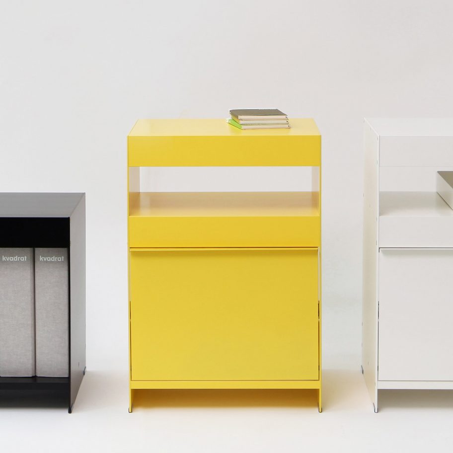 Side tables from ON&ON's freestanding shelving system