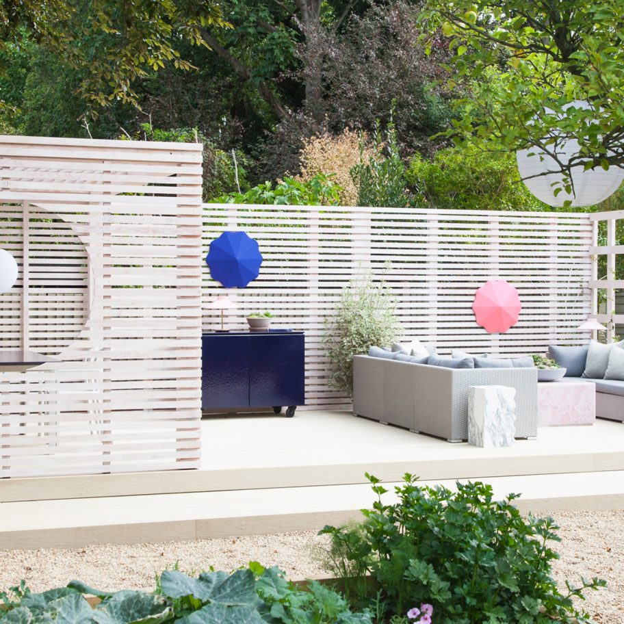 2LG Studio founders create garden pavilion with a “touch of Beetlejuice” for their own home