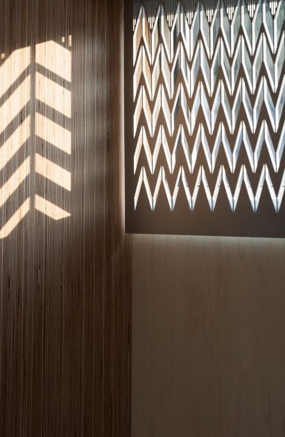 Interiors of the floating Genesis church by Denizen Works in east London