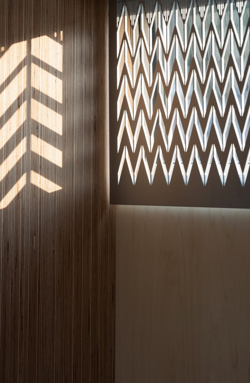Interiors of the floating Genesis church by Denizen Works in east London