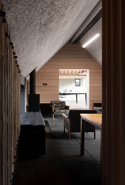 Office interior of Richard Parr Associates' Grain Loft Studio