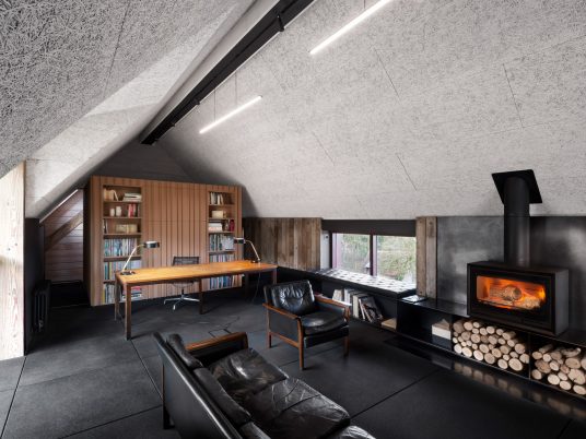 Office interior of Richard Parr Associates' Grain Loft Studio