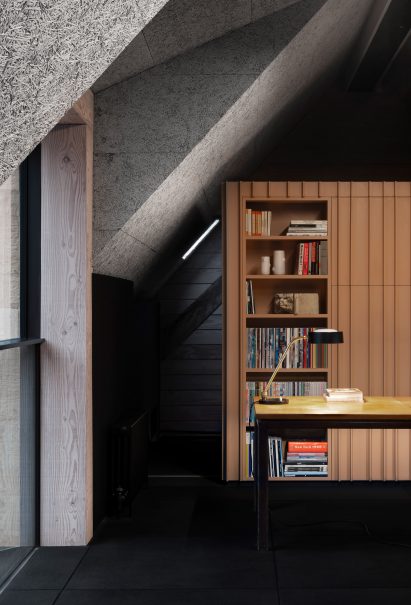 Office interior of Richard Parr Associates' Grain Loft Studio