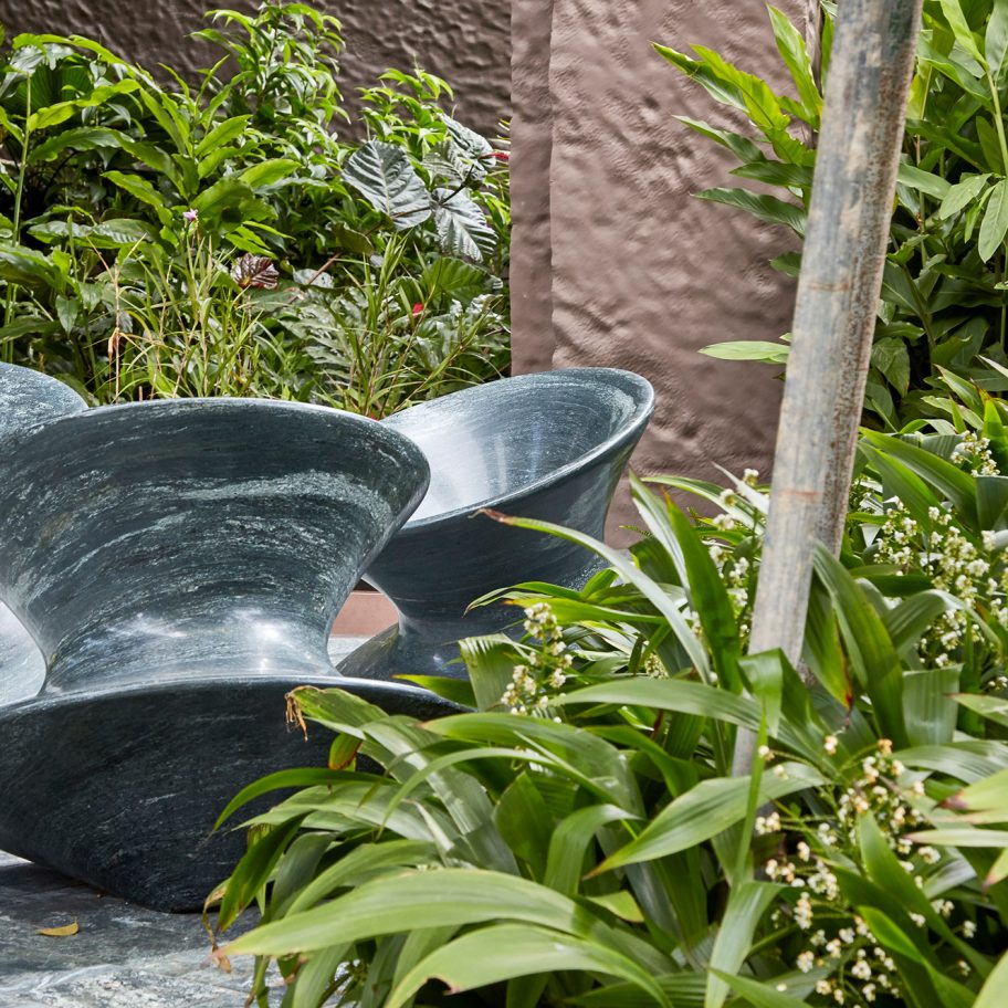 Heatherwick Studio recreates Spun chair in granite