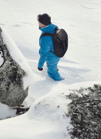 Robert Swan trailed Groundtruth's RIKR backpack during an Arctic expedition