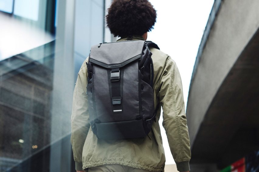 RIKR is a recycled plastic backpack by Groundtruth that can withstand Arctic conditions
