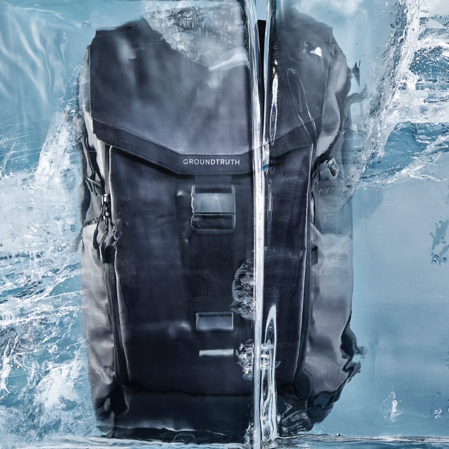 RIKR is a recycled plastic backpack by Groundtruth that can withstand Arctic conditions