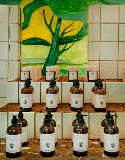 Interiors of Flamingo Estate's Harvest Shop pop-up