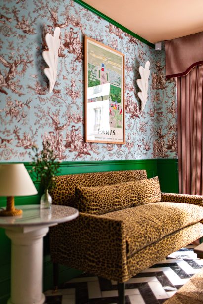 Interiors of Hotel Les Deux Gares in Paris