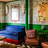 Interiors of Hotel Les Deux Gares in Paris