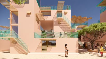 Staircases and cut-outs feature