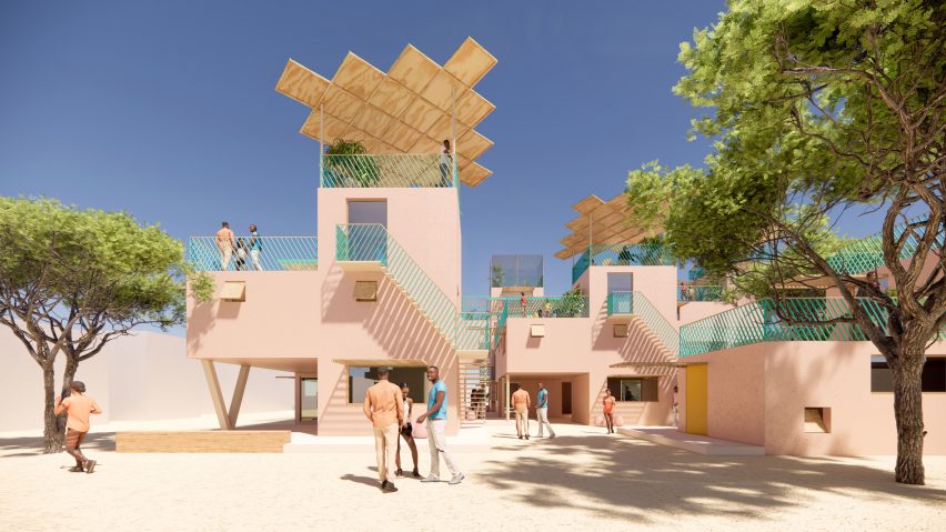 Visualisation of Julien de Smedt's and Othalo's plastic housing