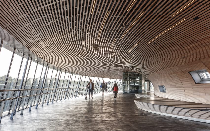 Interior of Køge Nord Station by Cobe and Dissing+Weitling