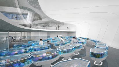 Contreras Earl Architecture designs "living ark" for coral conservation near Great Barrier Reef