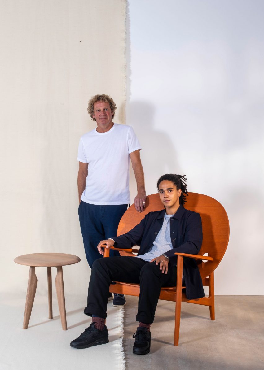 Sean Sutcliffe and Mac Collins with Iklwa collection