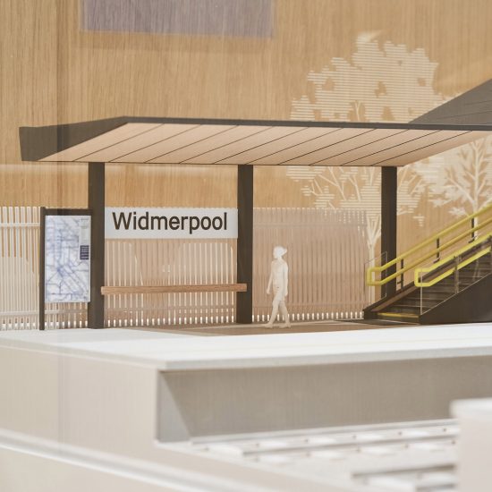 Margaret Calvert designs Rail Alphabet 2 typeface for UK stations
