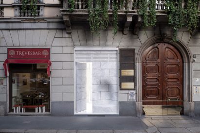Nendo designs Marsotto showroom in Milan with marble facade