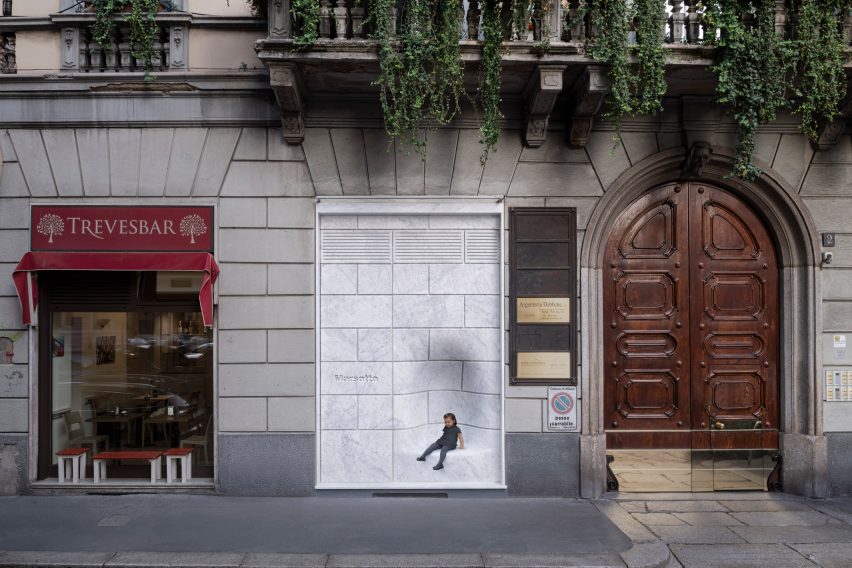 Nendo designs Marsotto showroom in Milan with marble facade