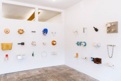 Toilet roll holders at Marta gallery