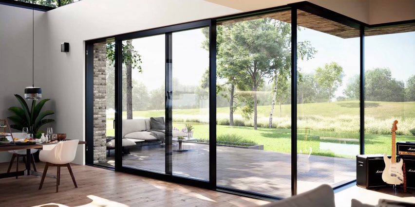 Masterpatio sliding window system by Reynaers