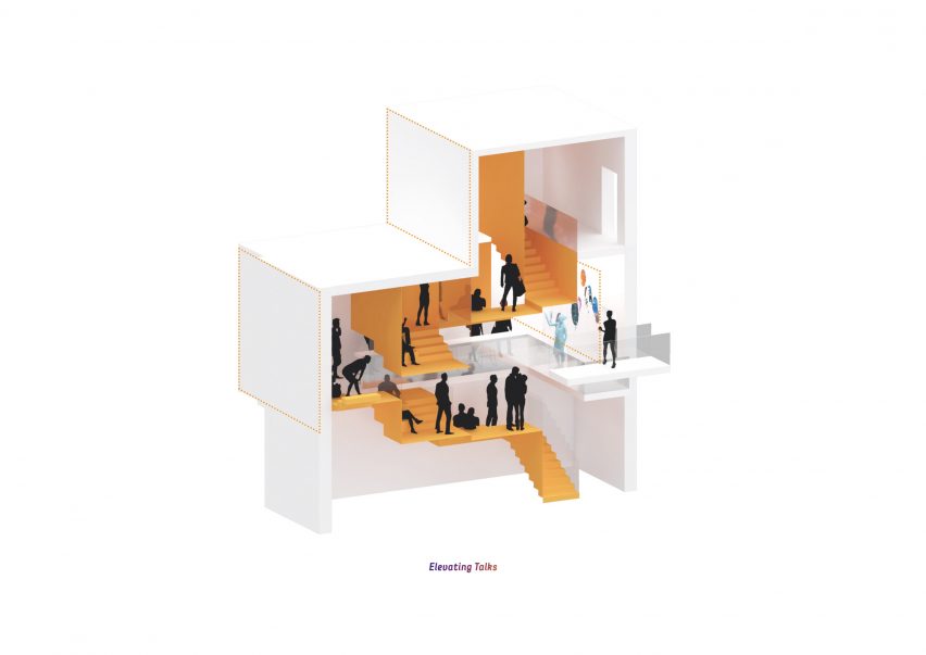 MEET Milan by Carlo Ratti Associati staircase drawing