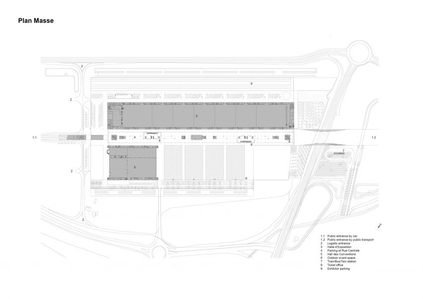 MEETT exhibition centre in Toulouse, France, by OMA