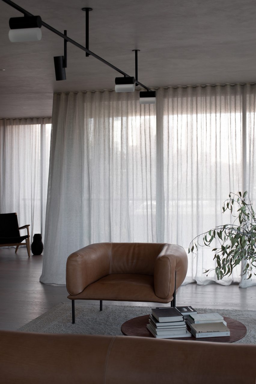 Living room inside The Melburnian Apartment by Edition Office