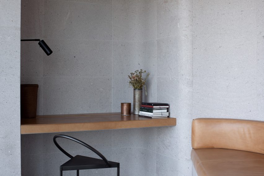 Home office inside The Melburnian Apartment by Edition Office