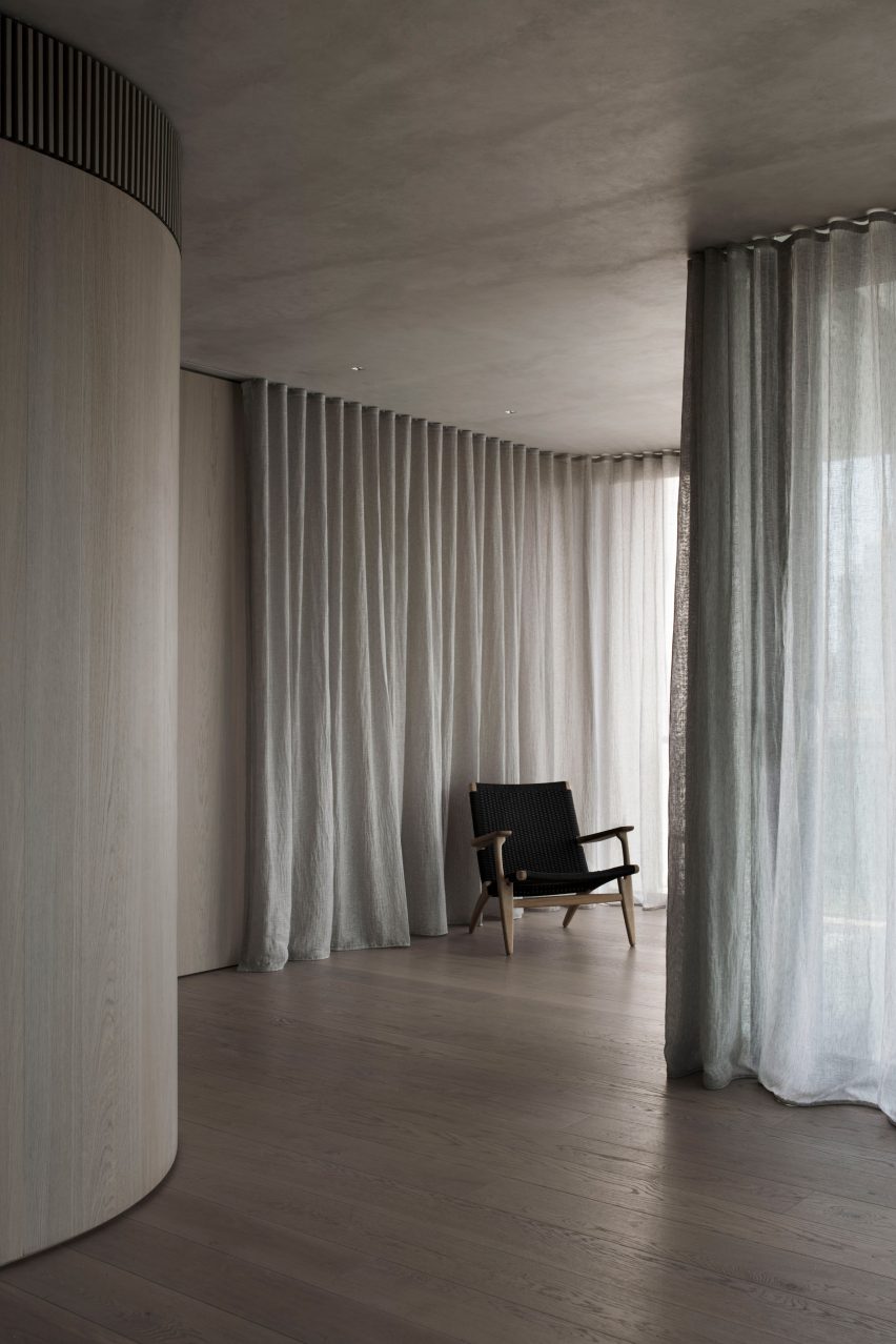 Living room inside The Melburnian Apartment by Edition Office