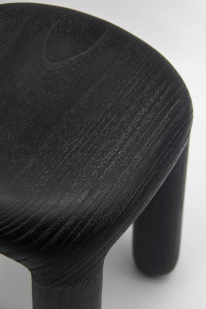 Ming Design Studio created its Bold stool series using wood coated in lacquer