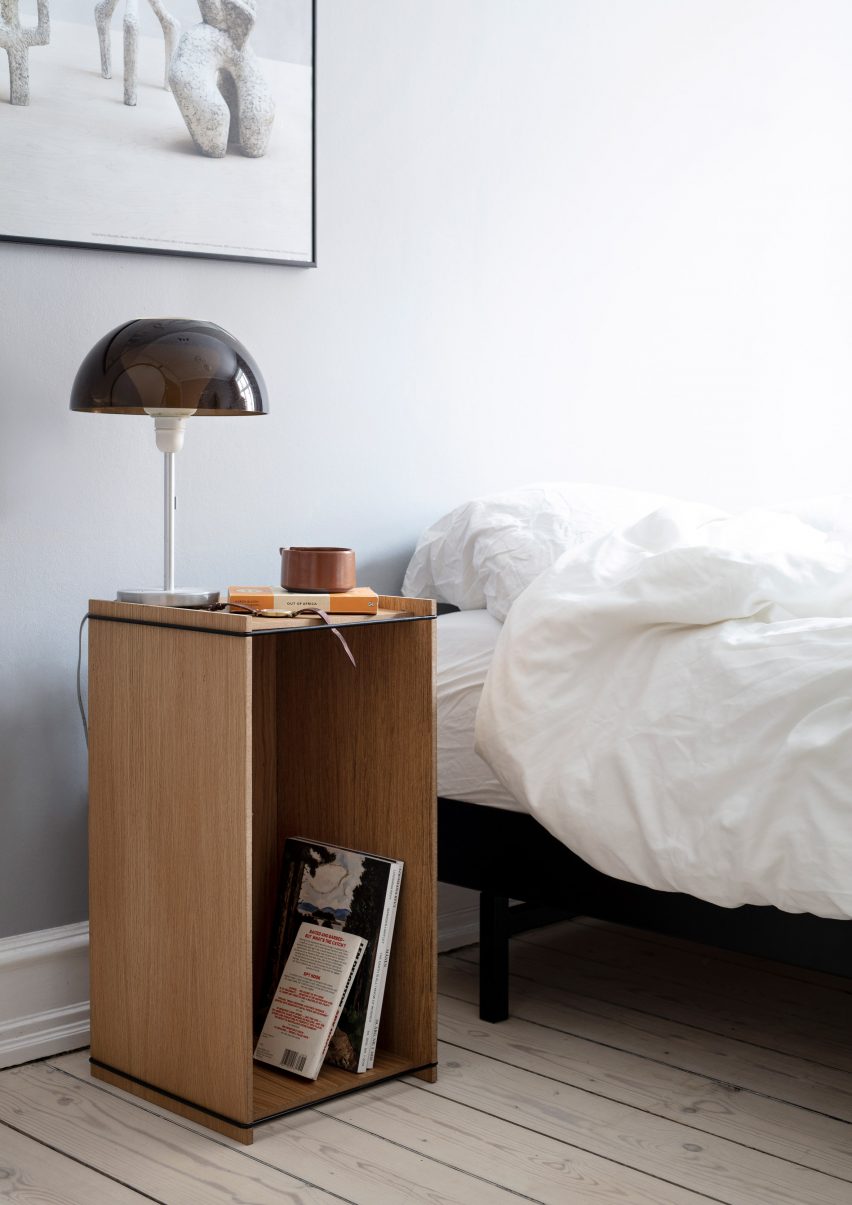 Storage Box by Moebe as a bedside table