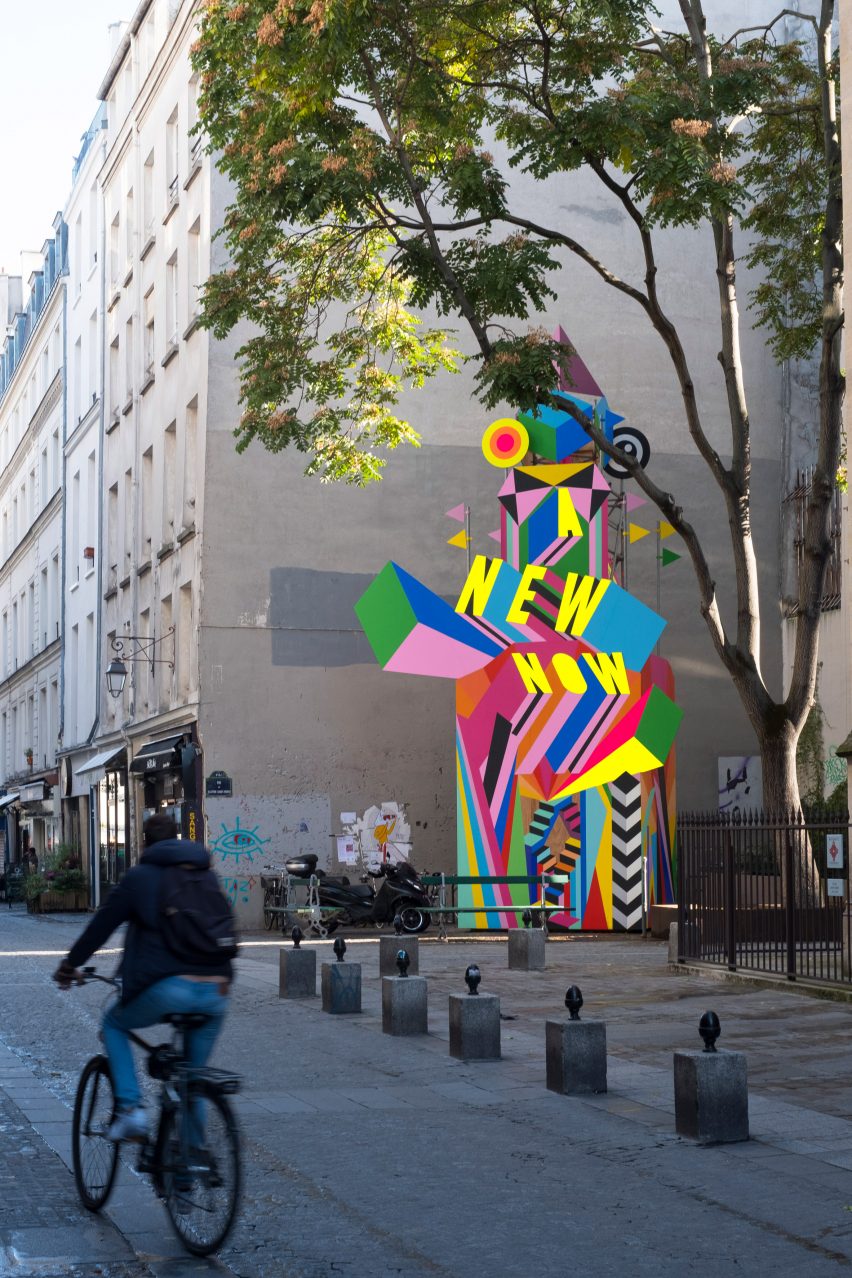 A New Now installation by Morag Myerscough in Paris