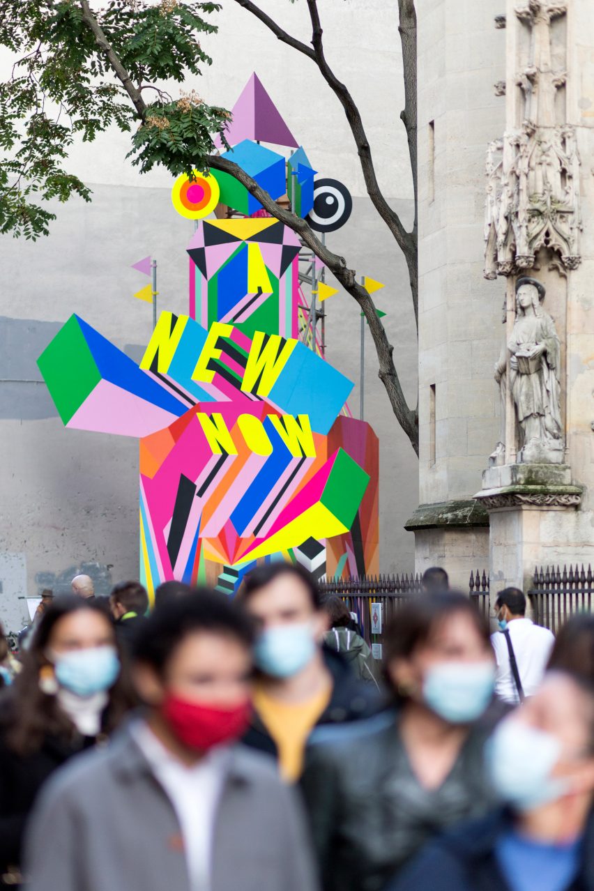 A New Now installation by Morag Myerscough in Paris