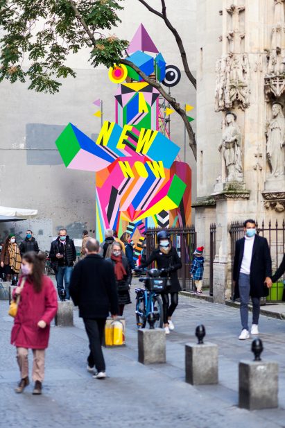 A New Now installation by Morag Myerscough in Paris