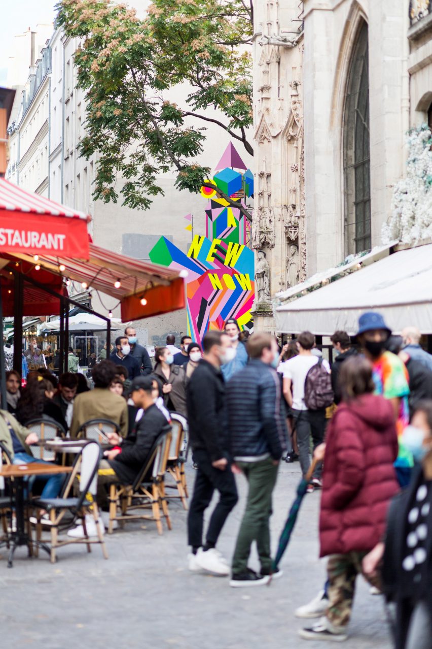 A New Now installation by Morag Myerscough in Paris
