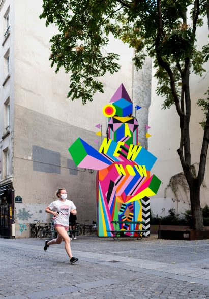 A New Now installation by Morag Myerscough in Paris